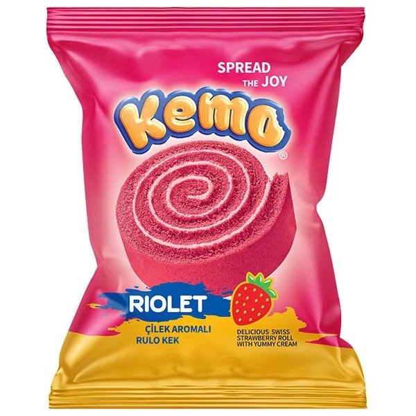 Kemo Riolet Strawberry Roll 24x40g