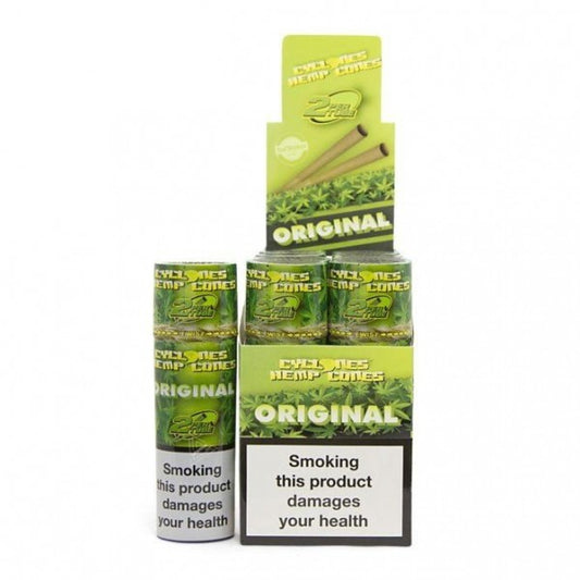 CYCLONE | King Size Green - Cone (12 x 2)