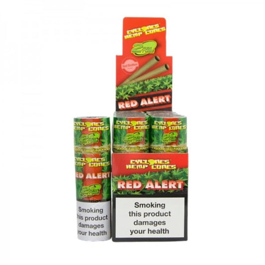 CYCLONE | King Size Red - Cone (12 x 2)