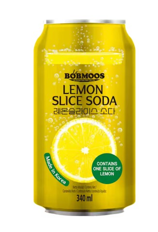 Bobmoos Slice Soda - Lemon 12 x 340 ml