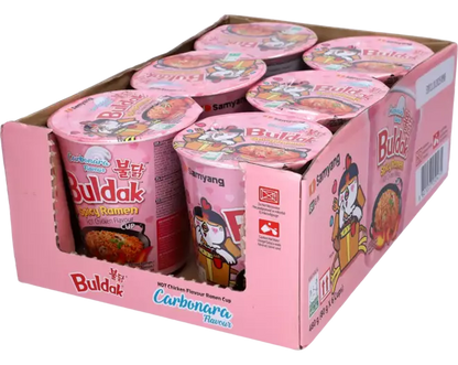 Samyang Buldak Ramen Carbonara Flavor Cup 6x80g