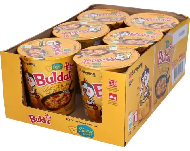 Samyang Buldak Ramen Cheese Flavor Cup 6x70g
