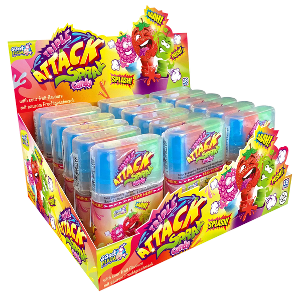 Triple Attack Candy Spray 1 Dspl. x 18 Stk. x 15 ml