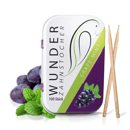 Wunder Zahnstocher Grape Mint - 100 Stück