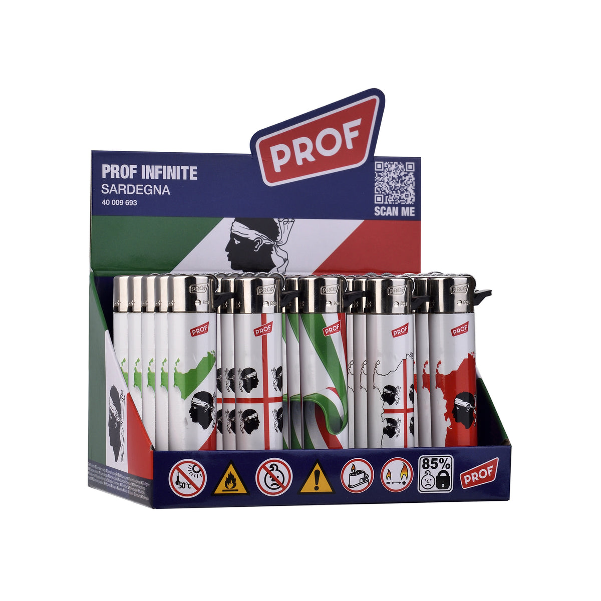 PROF Sardegna Refill Round Flint Lighter DL25