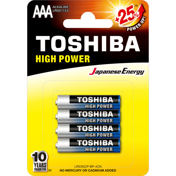 Toshiba Alka Batt AAA LR03GCP BP 4pc