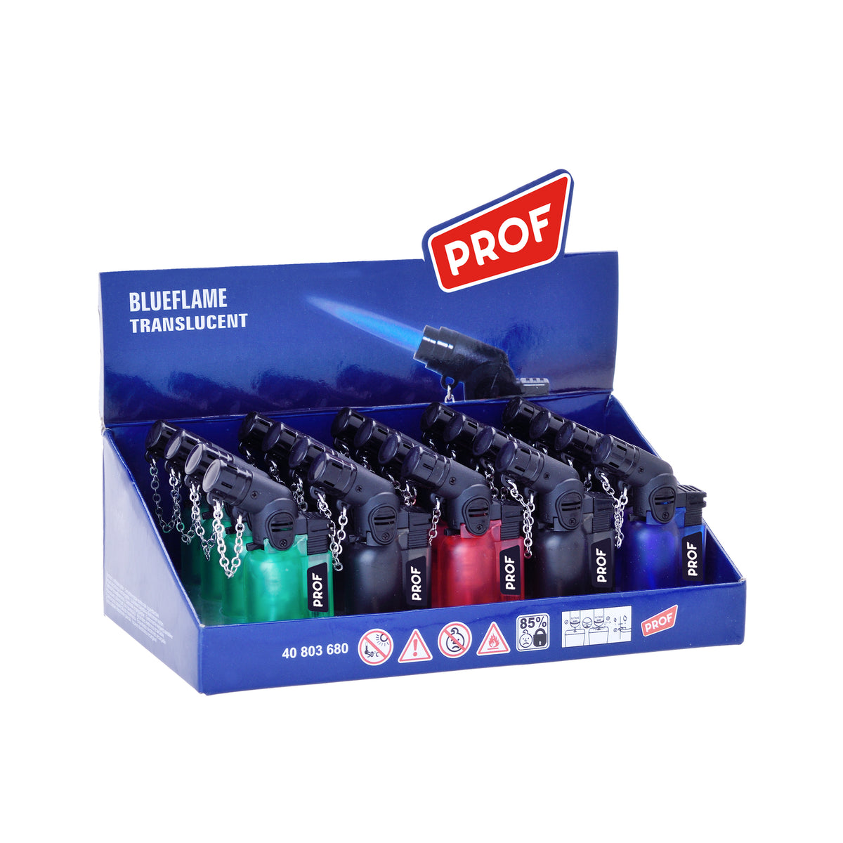 Translucant Blue Flame Jet Lighter
