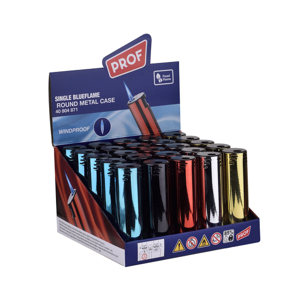 Metal Case Round Jet Flame Lighter DL-25
