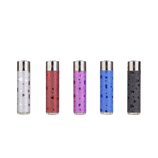 Refill Round Flint Lighter PK-25 - Shiny Heart