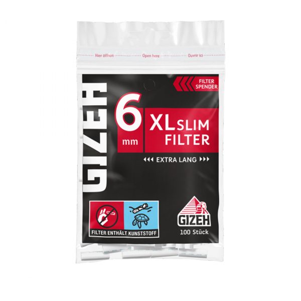 Gizeh Black XL Slim Filter 20 Beutel je 120 Filter 6 mm