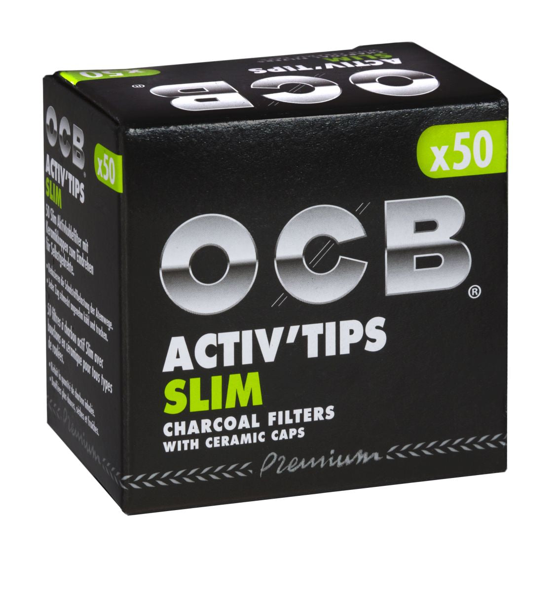 OCB Activ Tips  7mm Aktivkohlefilter (10 x 50 Stück)