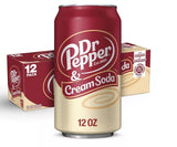 USA Drinks - Dr Pepper Cream & Soda 12x355ml