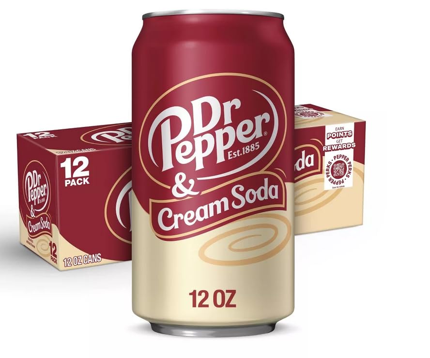 USA Drinks - Dr Pepper Cream & Soda 12x355ml
