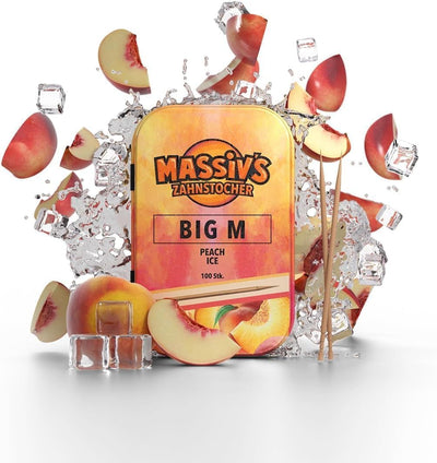 Massiv's Zahnstocher – BIG M – Peach Ice (10 Stück)
