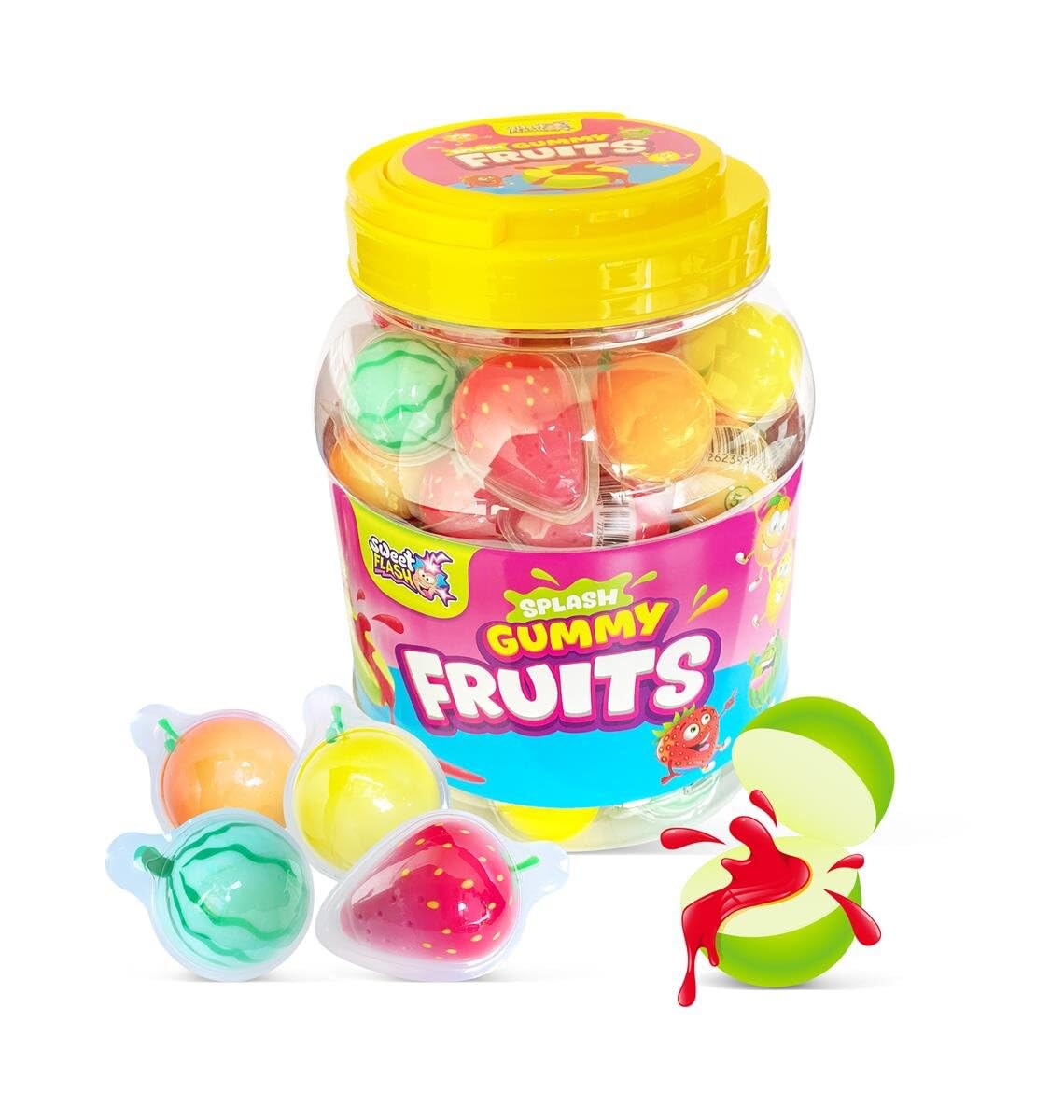 Splash Gummy Fruits Jar 60 x 18 g