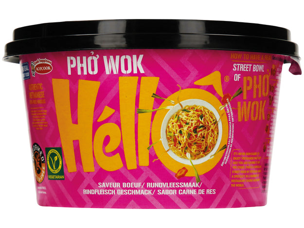Inst. Nudeln Pho Wok Hello Cup Rindfleich 76g