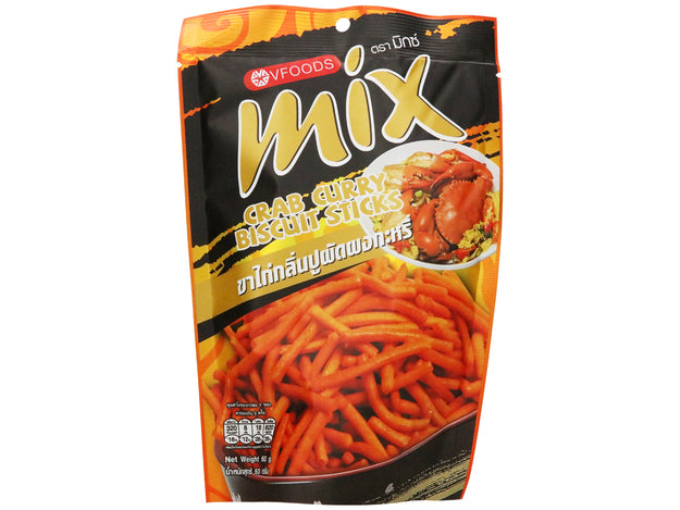 Snack Knusp Sticks Krab Curry MIX 6x60g