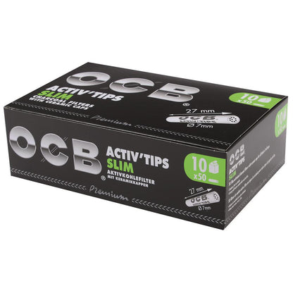 OCB Activ Tips  7mm Aktivkohlefilter (10 x 50 Stück)
