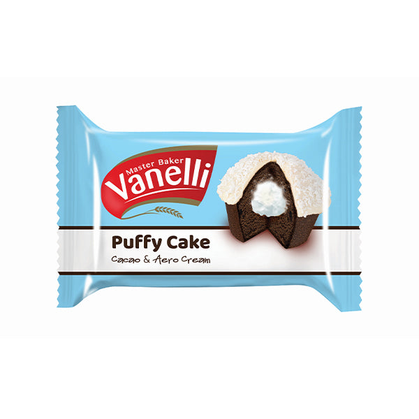 Vanelli Puffy Cake Cocoa & Cream 24x35g