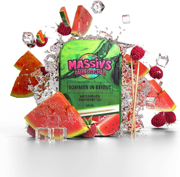 Massiv's Zahnstocher – Summer In Beirut – Watermelon Raspberry Ice (10 Stück)