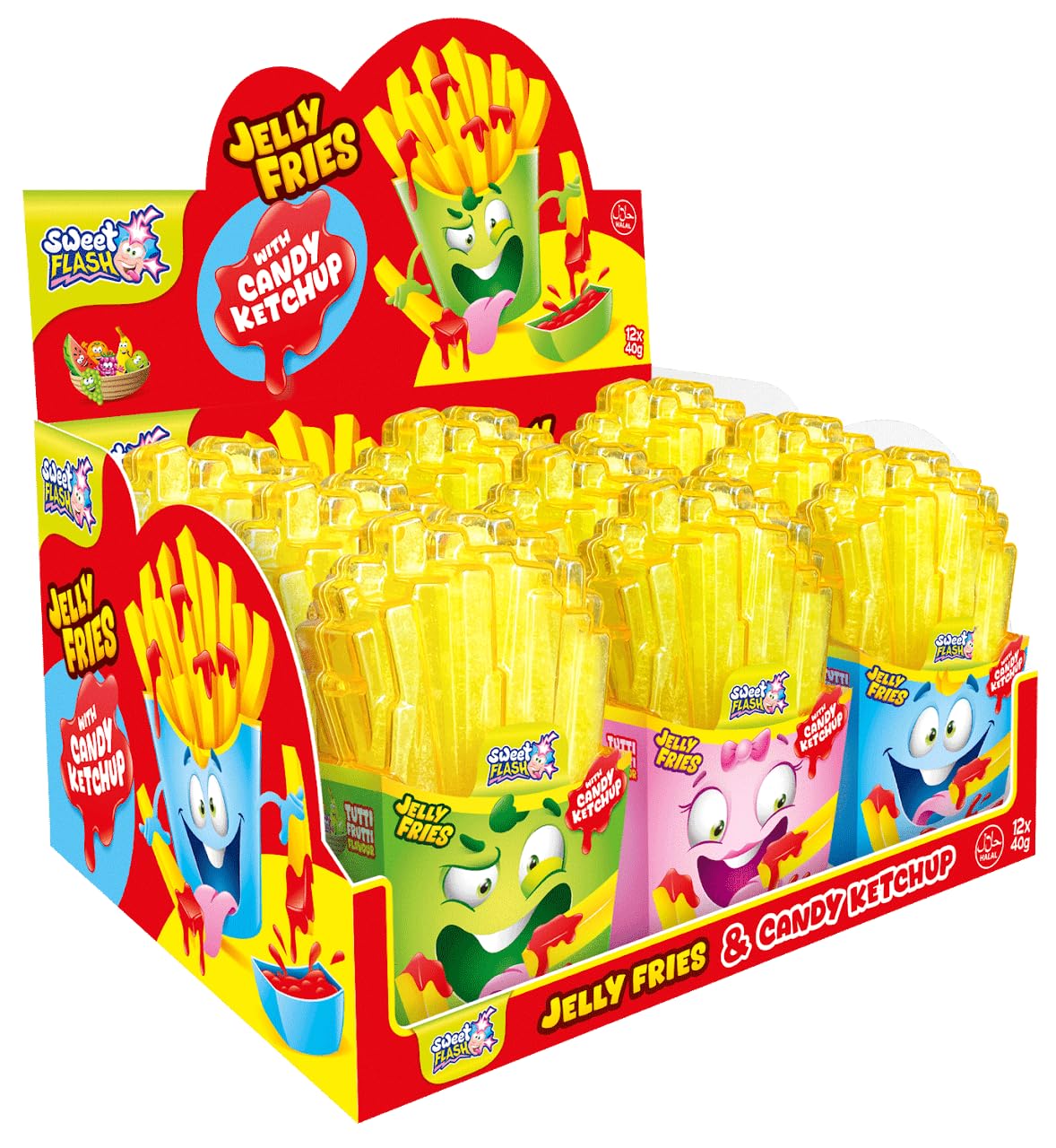 Jelly Fries with Candy Ketchup 12 x 40 g