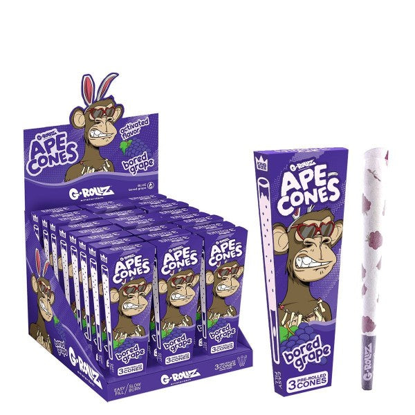 G-Rollz | Ape Cones "Bored Grape" - 3 Pop Cones (24 Pack Display)