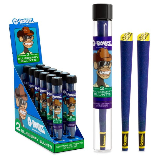 G-Rollz | Blue Ape Cones - 2x Pre-rolled Cones (12 Pack Display, 24 Cones)