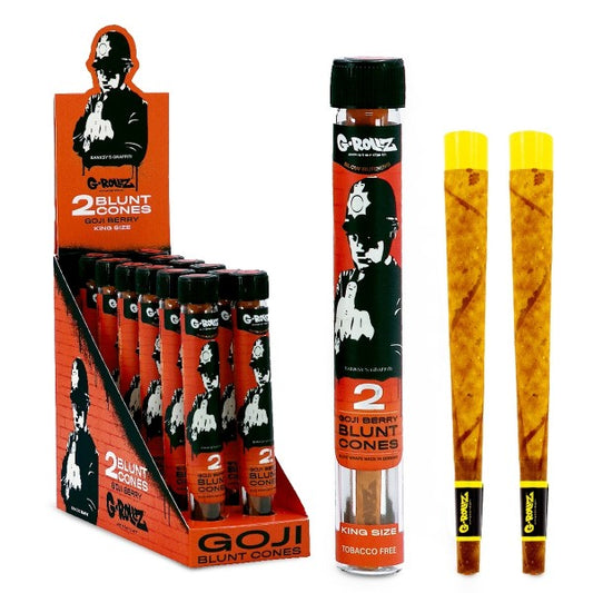 G-Rollz | Banksy's Graffiti - 2x Pre-rolled Goji Berry Cones (12 Pack Display, 24 Cones)