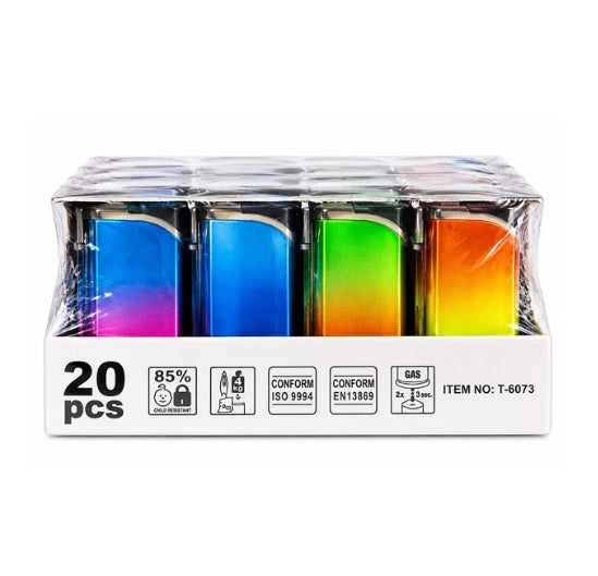Jet Flame Windproof Lighter 20er Display - T-6073