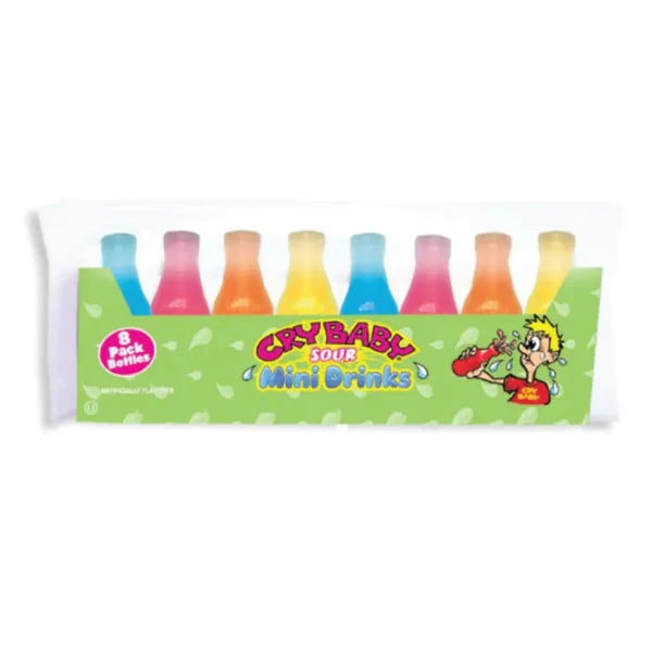 Cry Baby Sour Wax Bottles 8 Pack 79g