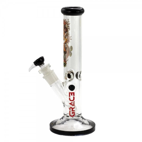 Grace Glass x Dunkees Straight Bong - H:36cm - Ø:50mm - SG:29,2/18,8mm