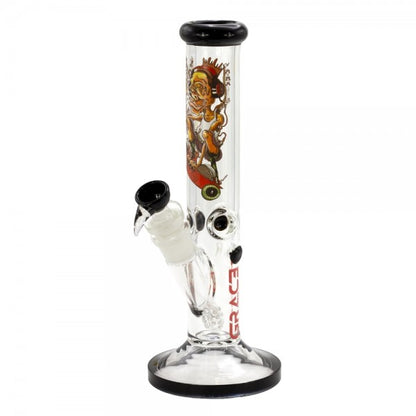 Grace Glass x Dunkees Straight Bong - H:36cm - Ø:50mm - SG:29,2/18,8mm