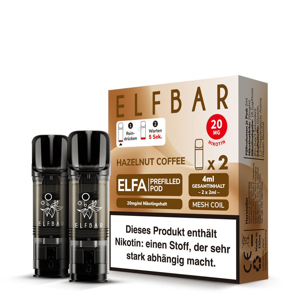 ELFBAR ELFA Pods - Hazenut Coffee- 20mg/ml