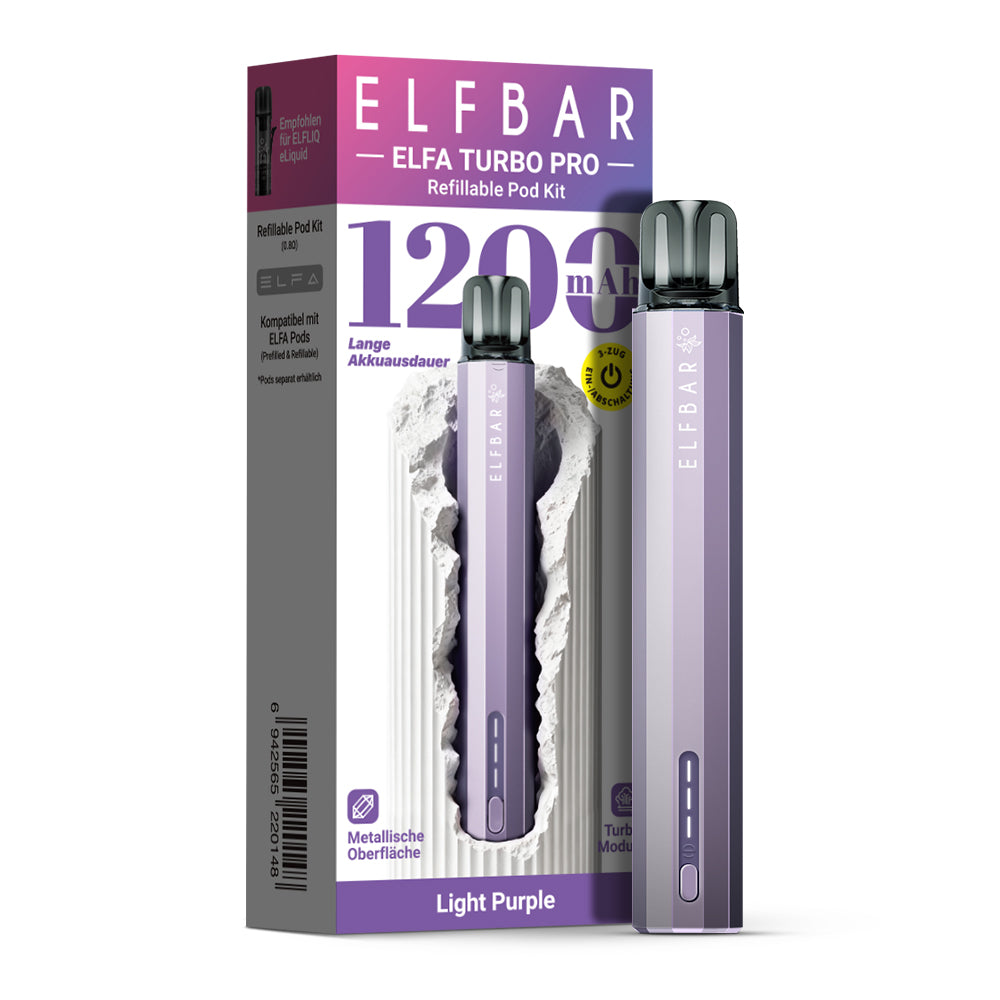 ELFBAR ELFA Turbo Pro Kit 1200mAh Akkuträger - Light Purple