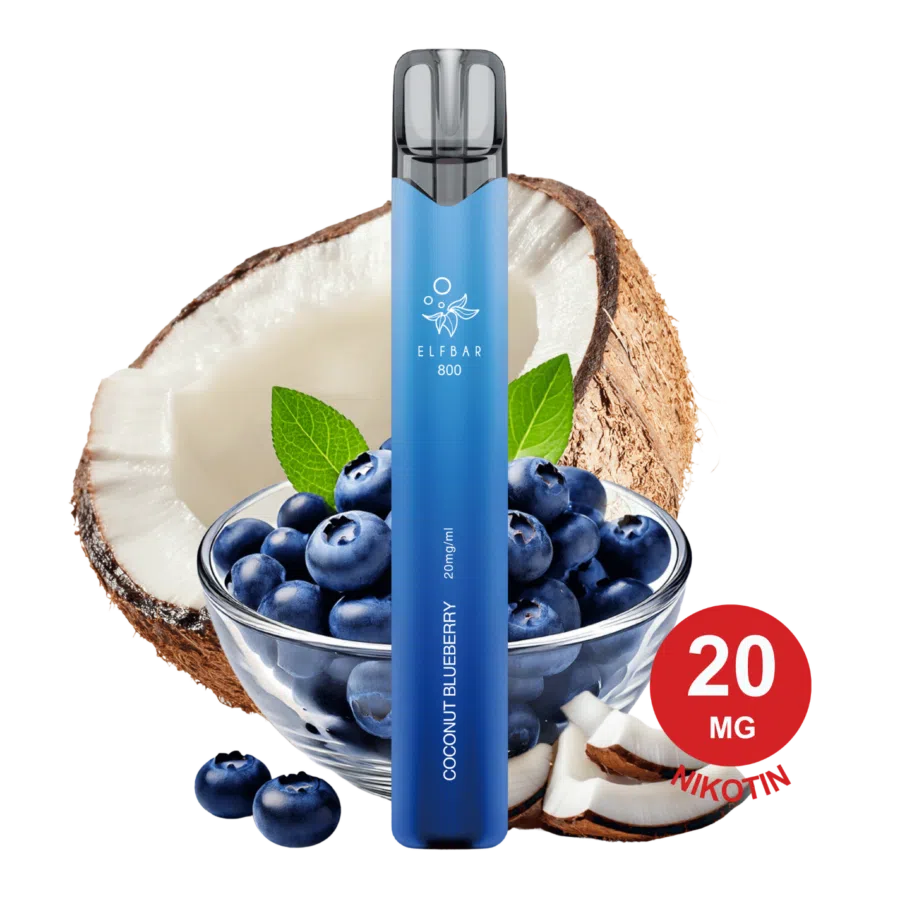 ELFBAR 800 – Blauberry Coconut 20mg Nikotin