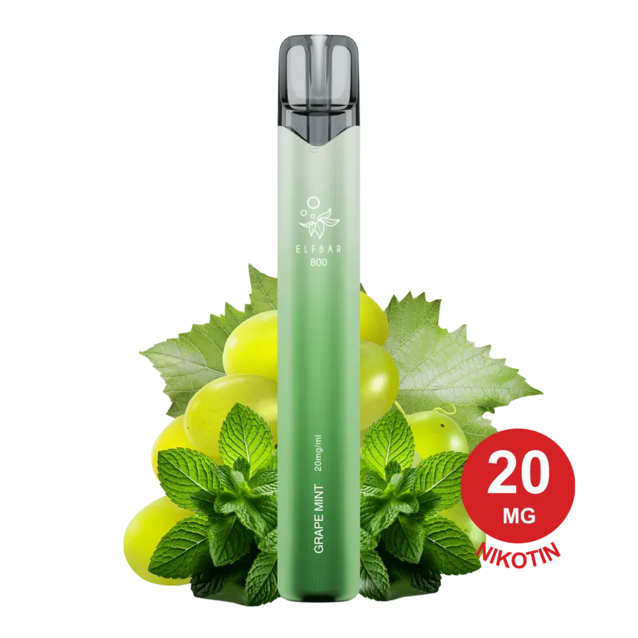 ELFBAR 800 – Grape Mint 20mg Nikotin