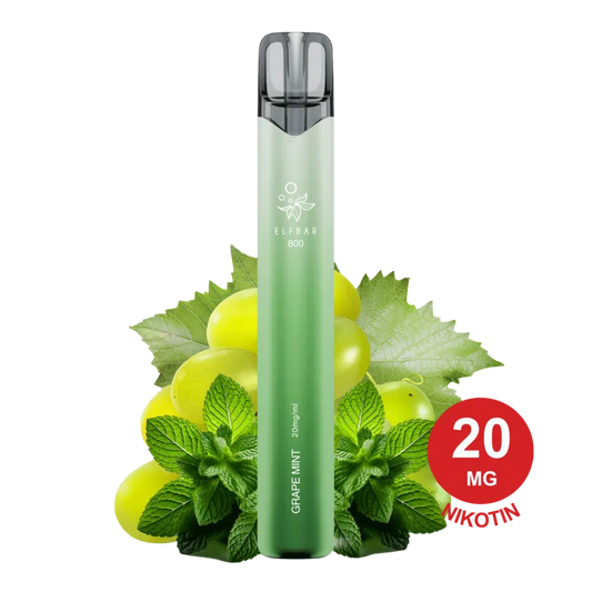 ELFBAR 800 – Grape Mint 20mg Nikotin
