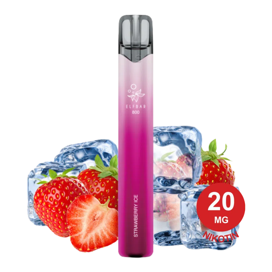 ELFBAR 800 – Strawberry Ice 20mg Nikotin