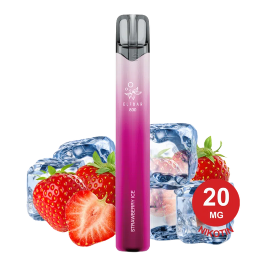 ELFBAR 800 – Strawberry Ice 20mg Nikotin