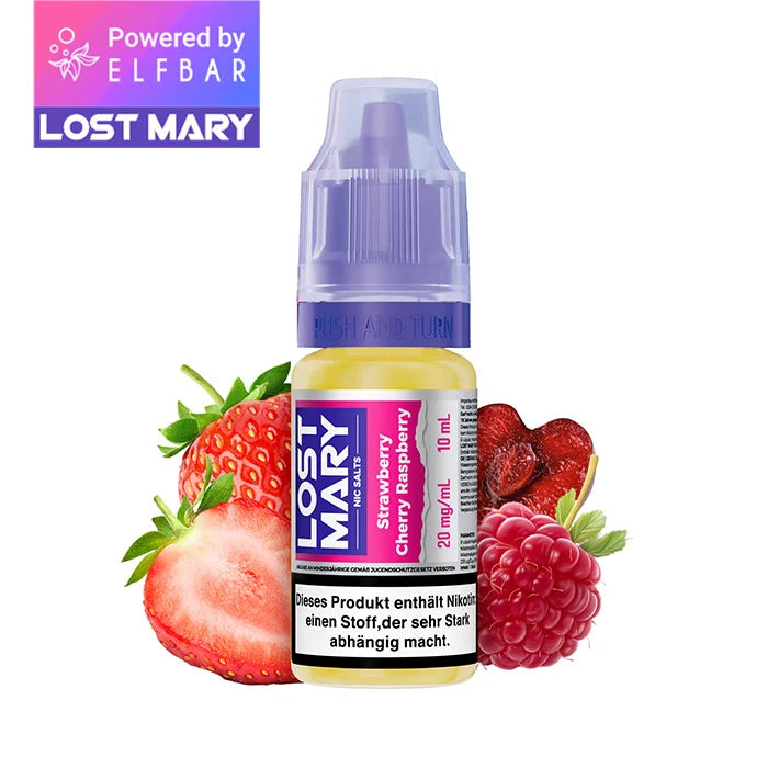 LOST MARY Liquid (NicSalt) Strawberry Cherry Raspberry 10ml