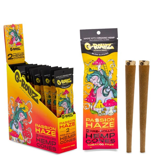 G-Rollz | 2x 'Passion Haze' vorgerollte Hanfkegel (12er Pack, 24 Kegel)