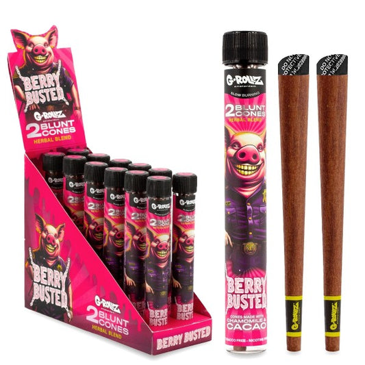 G-Rollz | 'Berry Busted' Terpene Infused Cones (12 Pack Display, 24 Cones)