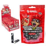 G-Rollz | Activated Carbon Filters - Ø6mm Black - 50 Filter Tips