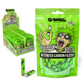G-Rollz | Activated Carbon Filters - Ø6mm Green - 50 Filter Tips