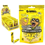 G-Rollz | Activated Carbon Filters - Ø6mm Yellow - 50 Filter Tips