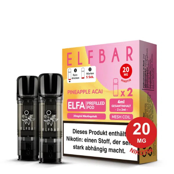 Elfbar ELFA Pods – Pineapple Acai – 20 mg/ml