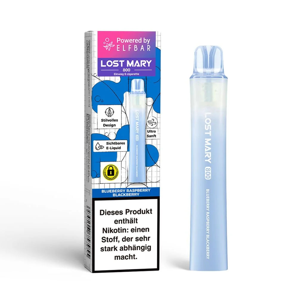 LOST MARY 800 Blauberry Raspberry Blackberry 20 mg Nikotin Einweg Vape