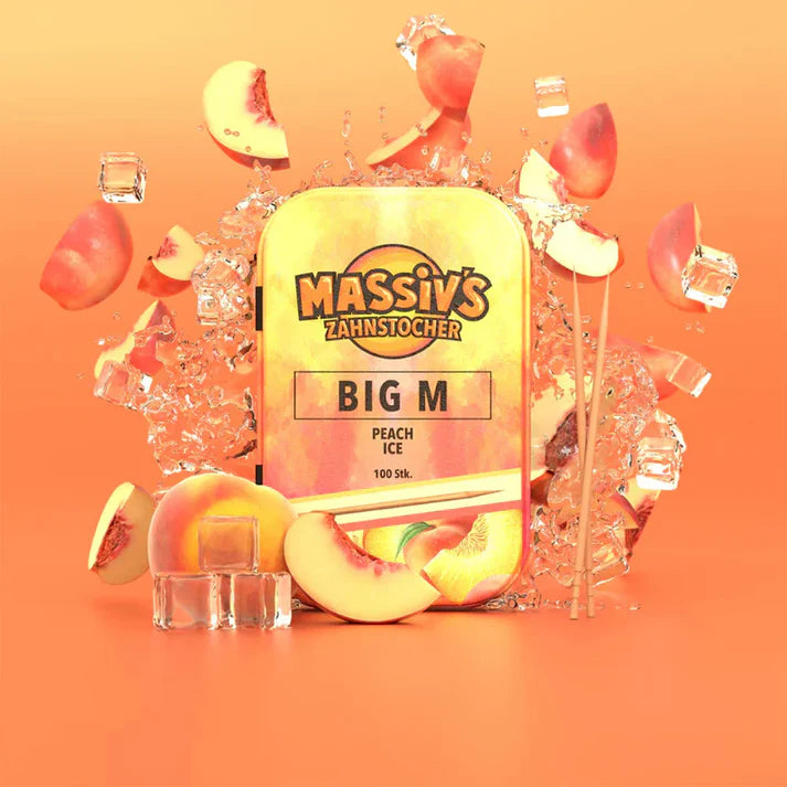 Massiv ́ s Zahnstocher - BIG M - Peach Ice - 10 Stück
