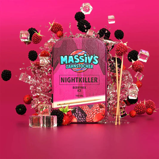 Massiv ́ s Zahnstocher - Nightkiller - Berrymix Ice - 10 Stück