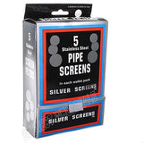 Pfeifensiebe "Pipe Screens" 100 x 5 Stück - Silver